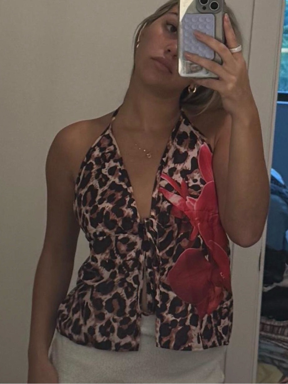 Leopard halter top - Picture 2 of 4